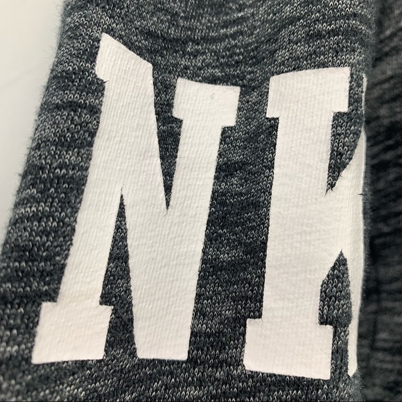 PINK Victoria's Secret Hoodie Zip-Up Sweatshirt Heather Gray - Picture 5 of 13